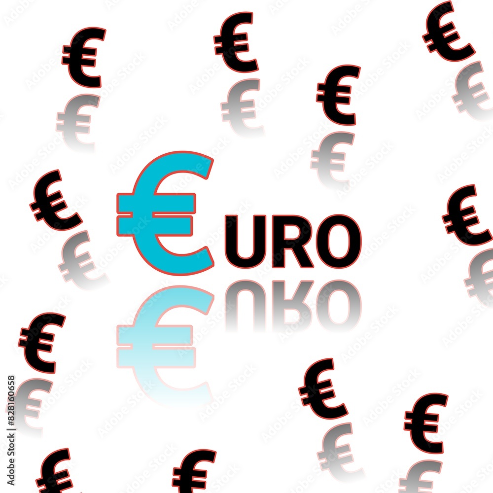 European union euro currency writing vector illustration design European union euro currency writing vector illustration design
