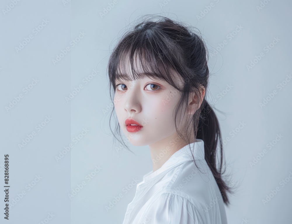 A beautiful female Asian model, posing for the camera, close up shot, photoshoot, photography A beautiful female Asian model, posing for the camera, close up shot, photoshoot, photography