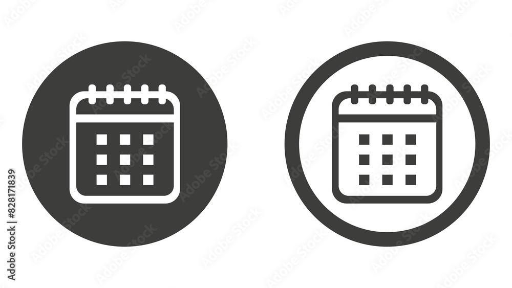 Set of calendar icon Set of calendar icon