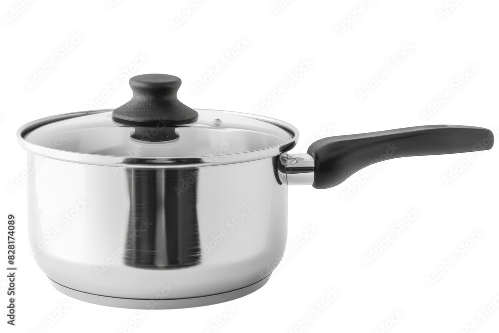 Saucepan, isolated white background, PNG di-cut style, realistic photo style, object as model Saucepan, isolated white background, PNG di-cut style, realistic photo style, object as model