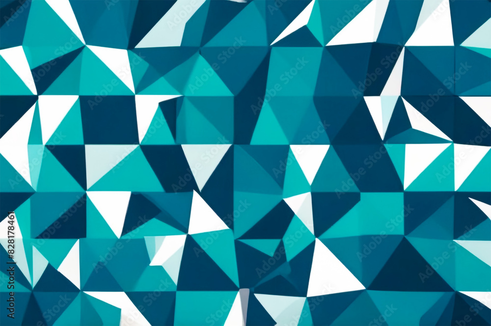 Abstract Blue and White Polygonal Background with a Three-Dimensional Effect Abstract Blue and White Polygonal Background with a Three-Dimensional Effect