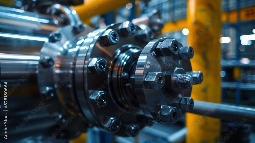 pneumatic actuator valve closeup compressed air hissing through metallic pipes industrial engineering photography pneumatic actuator valve closeup compressed air hissing through metallic pipes industrial engineering photography