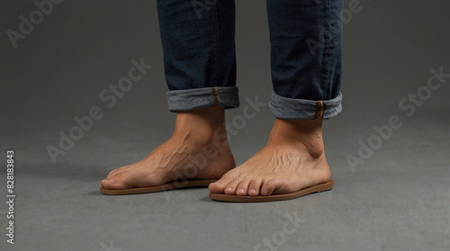 barefoot shoes with foot 