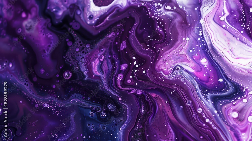 Obraz premium aster fluid art marbling paint textured background