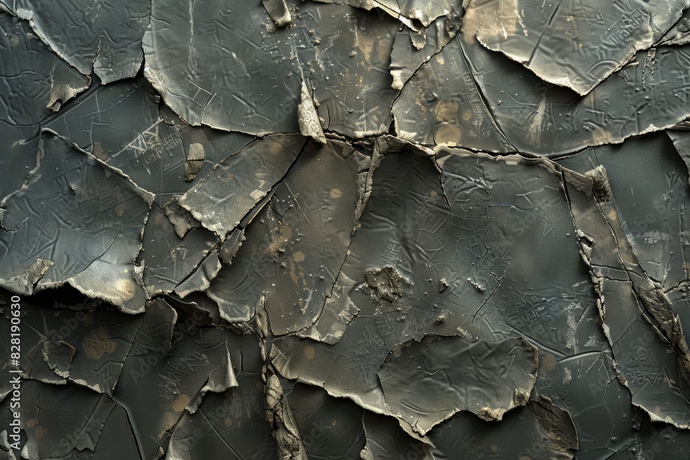 Black and white image highlighting the distressed, fragmented condition of a paper material. Decaying, imperfect texture concept. Black and white image highlighting the distressed, fragmented condition of a paper material. Decaying, imperfect texture concept.