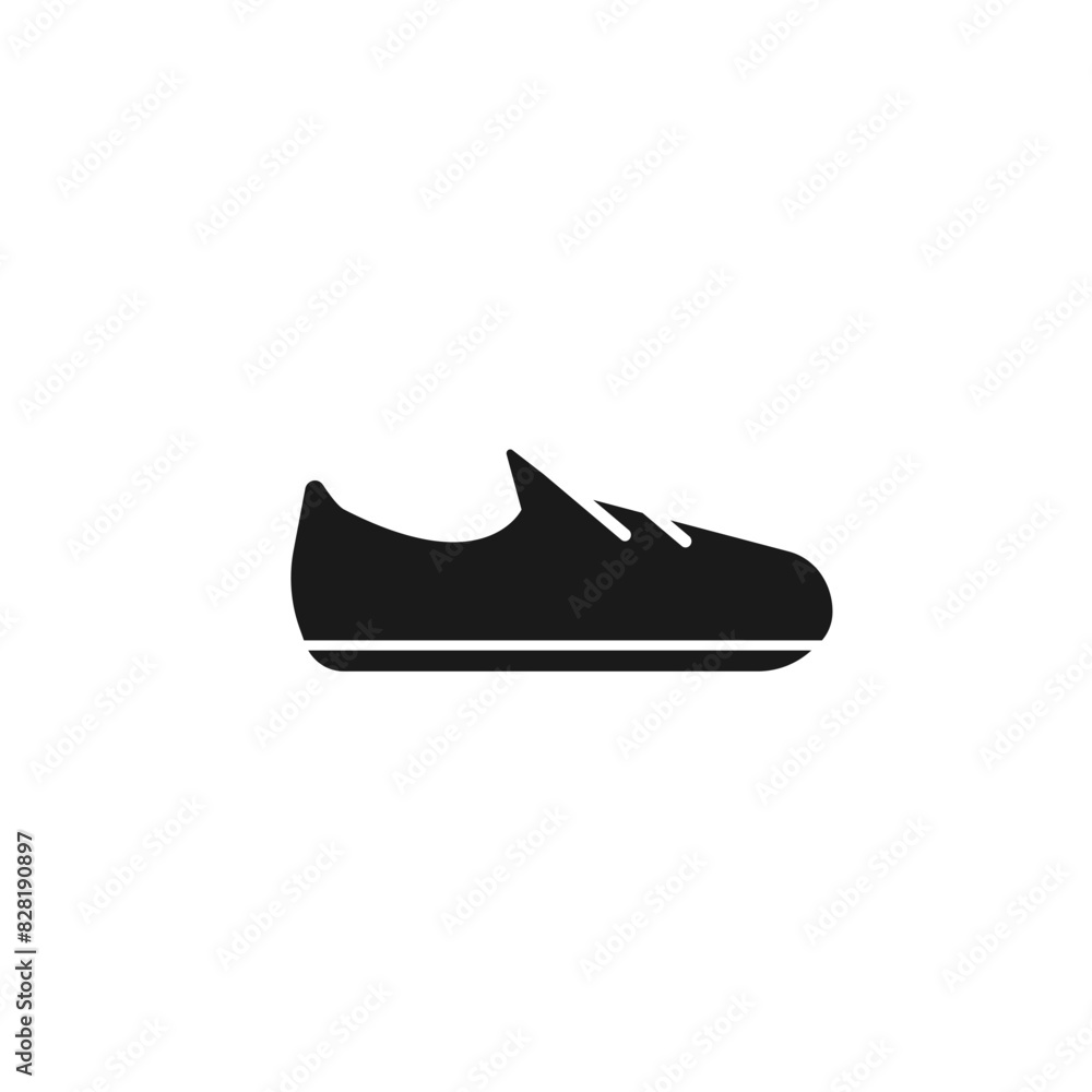 Shoes silhouette icon vector Shoes silhouette icon vector