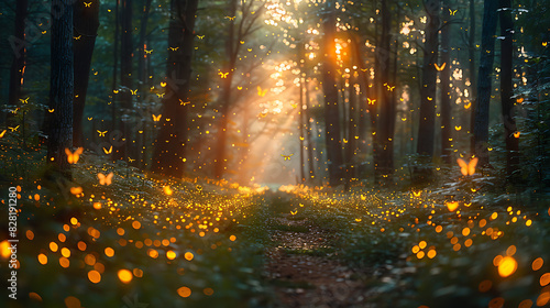 autumn forest in the morning Autumn s Beauty in the Forest