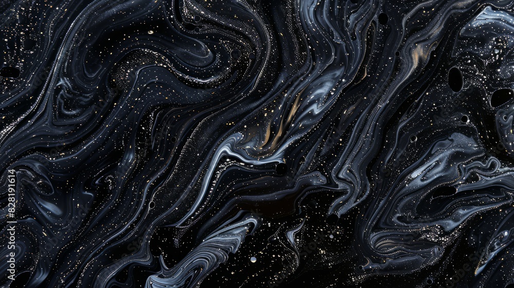 black fluid art marbling paint textured background black fluid art marbling paint textured background