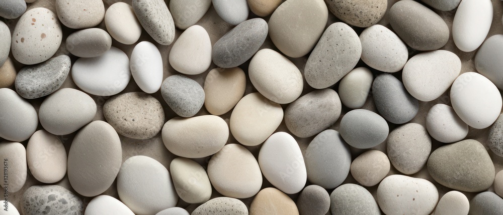 aesthetically pleasing arrangement of smooth, multicolored pebbles. aesthetically pleasing arrangement of smooth, multicolored pebbles.