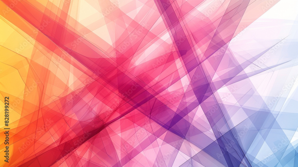 Vibrant abstract background with overlapping geometric shapes in shades of red, pink, orange, and purple. Vibrant abstract background with overlapping geometric shapes in shades of red, pink, orange, and purple.