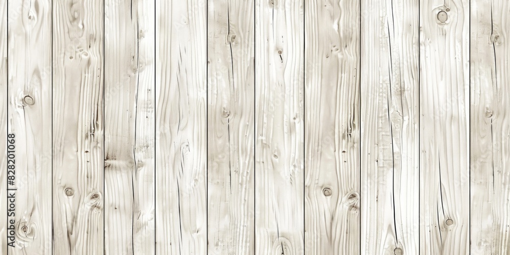 Naklejka premium A wooden wall with a white background