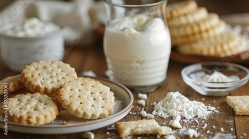 Biscuits and dairy photo
