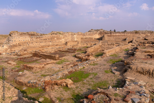 Excavations of the old city of Shamkir. The city of Shamkir. Azerbaijan. photo