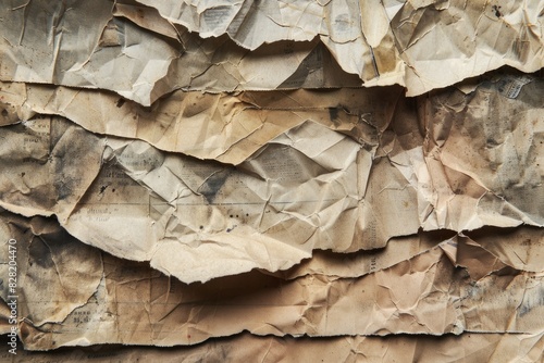 Wallpaper Mural The image is a collage of torn paper with a brownish color Torontodigital.ca