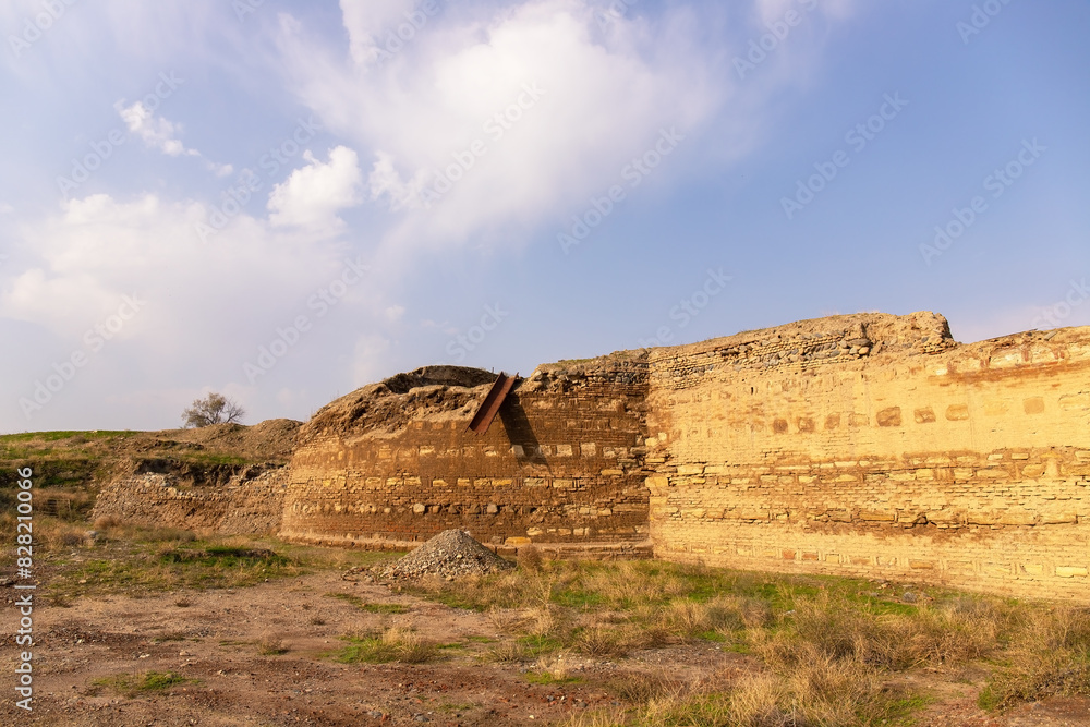 Excavations of the old city of Shamkir. The city of Shamkir. Azerbaijan. Excavations of the old city of Shamkir. The city of Shamkir. Azerbaijan.