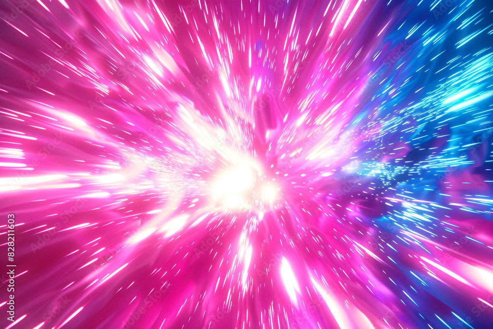 Youthful fashion blast background in hot pink and electric blue. Youthful fashion blast background in hot pink and electric blue.