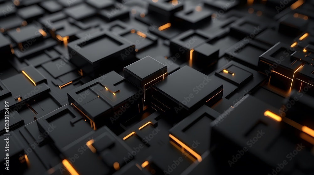 Obraz premium Black abstract background design. 