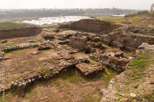 Excavations of the old city of Shamkir. The city of Shamkir. Azerbaijan. photo