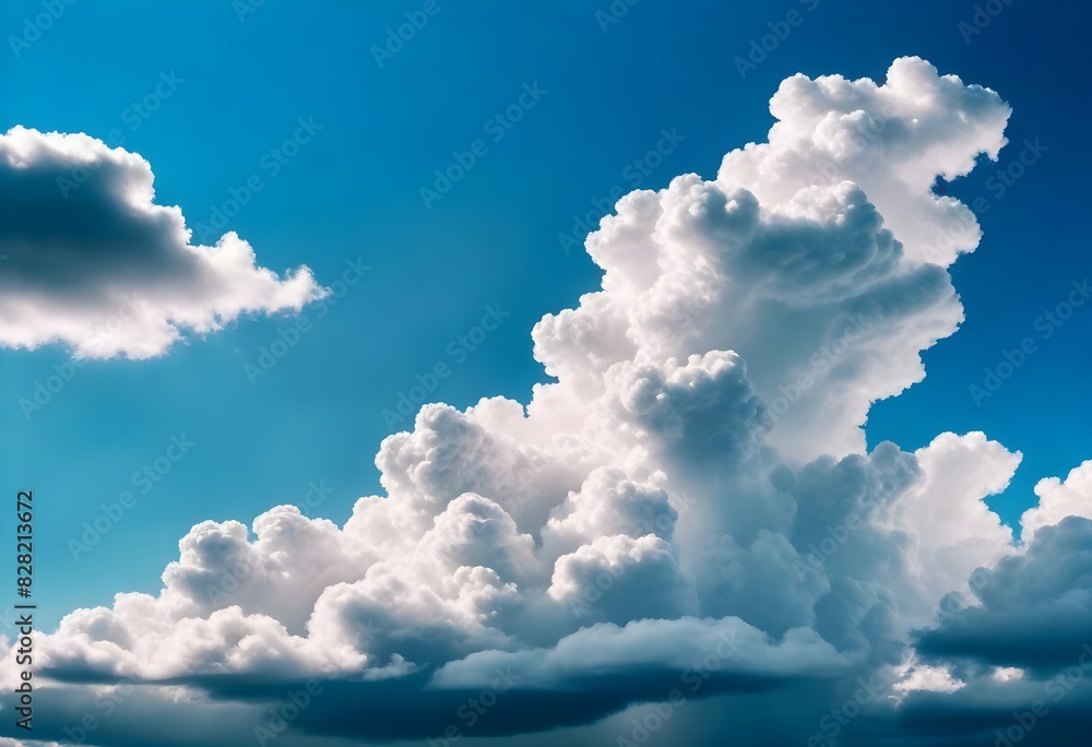Blue sky, white clouds, colorful clouds Blue sky, white clouds, colorful clouds