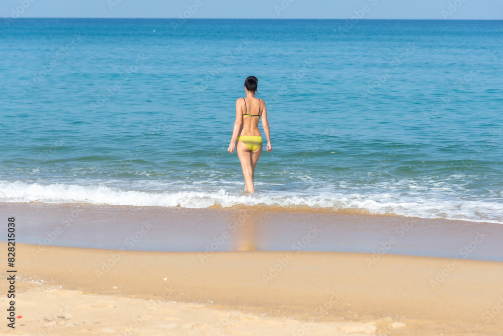 Happy women on the beach.Travel and lifestyle Concept. Happy People enjoy and chill vacation Happy women on the beach.Travel and lifestyle Concept. Happy People enjoy and chill vacation