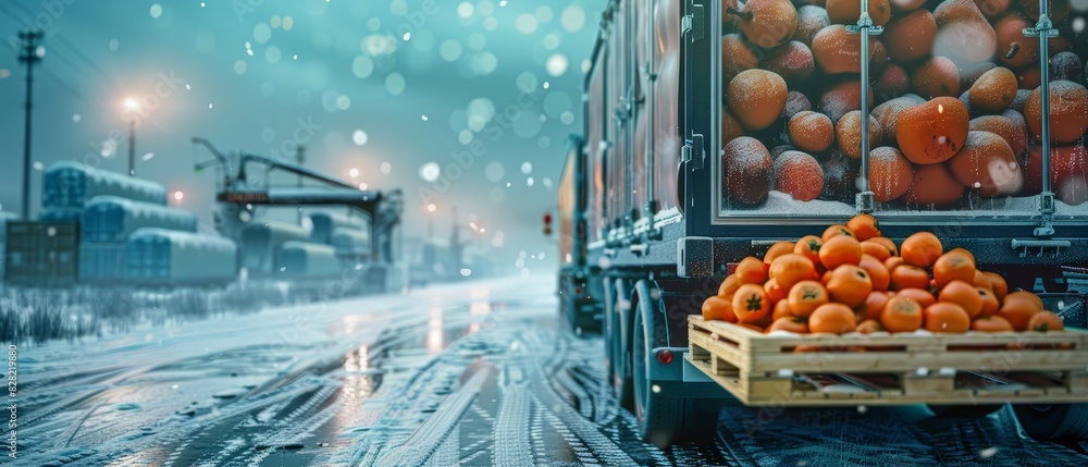 Cold chain logistics maintains the temperature of perishable goods ...