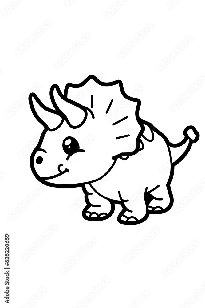 Triceratops drawing for kids Triceratops drawing for kids