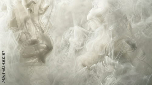 Gentle alabaster smoke wisps swirling, suited for subtle design themes. photo