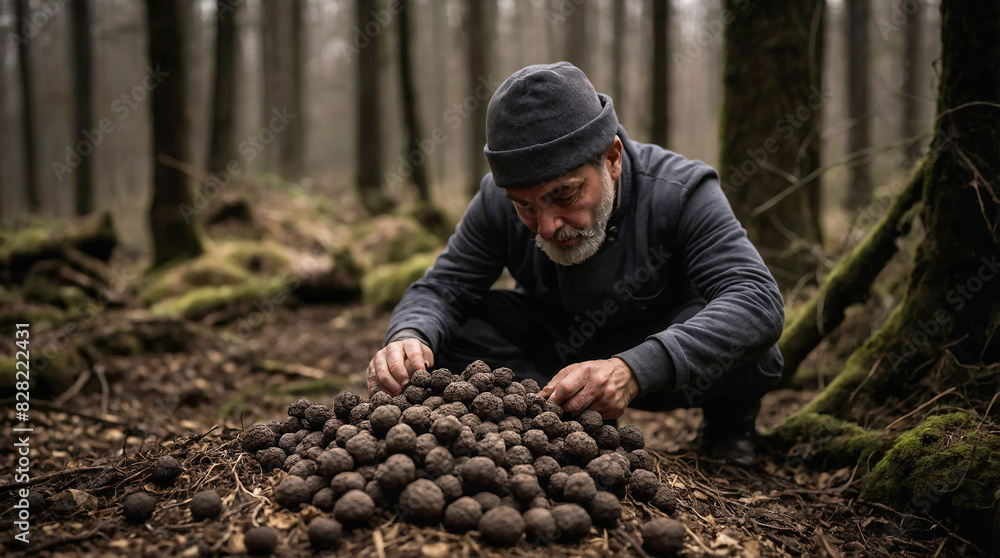 black winter truffle to the gourmet kitchen. Highlight the truffle's unique texture black winter truffle to the gourmet kitchen. Highlight the truffle's unique texture