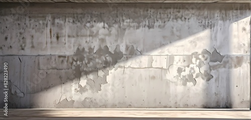 Painted wall featuring a coarse cement texture, Ai Generated
