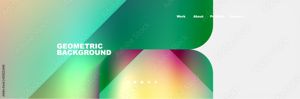 Arrows and squares with bright colors and round angles. Vector Illustration For Wallpaper, Banner, Background, Card, Book Illustration, landing page Arrows and squares with bright colors and round angles. Vector Illustration For Wallpaper, Banner, Background, Card, Book Illustration, landing page