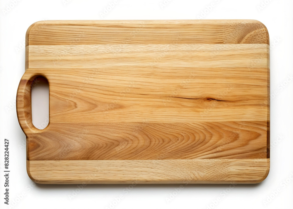Rectangle wood cutting board on white background Rectangle wood cutting board on white background