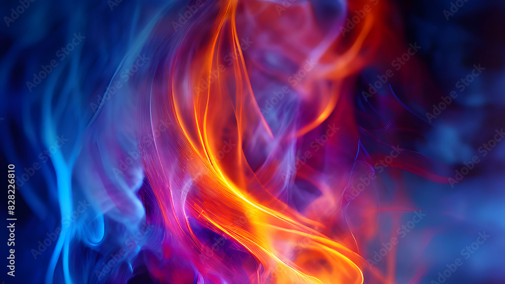 Colorful Smokes in Dark Background Wallpeper Colorful Smokes in Dark Background Wallpeper