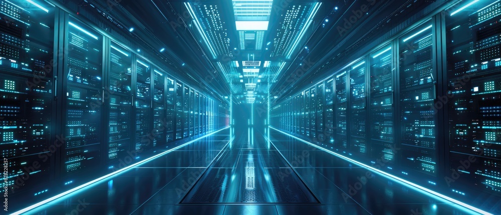 Futuristic Sci-Fi Data Center Futuristic Sci-Fi Data Center