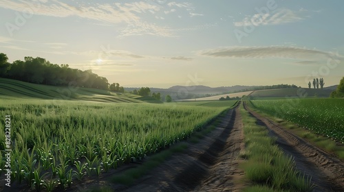 Rural Agriculture in Stunning Cinematic Detail - 8k Resolution Landscape Shot