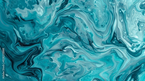 teal fluid art marbling paint textured background