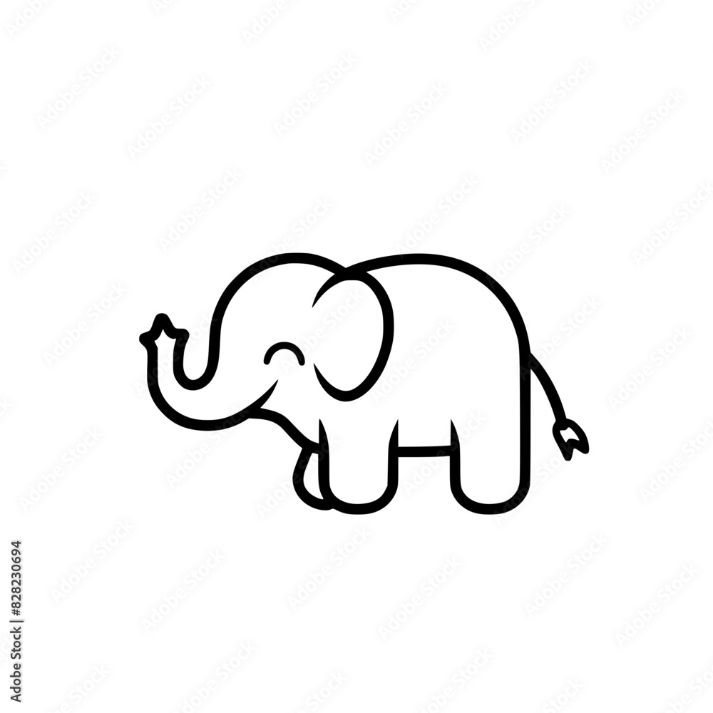 Cute Cartoon Elephant Outline Drawing
Cute Cartoon Elephant Outline Drawing
