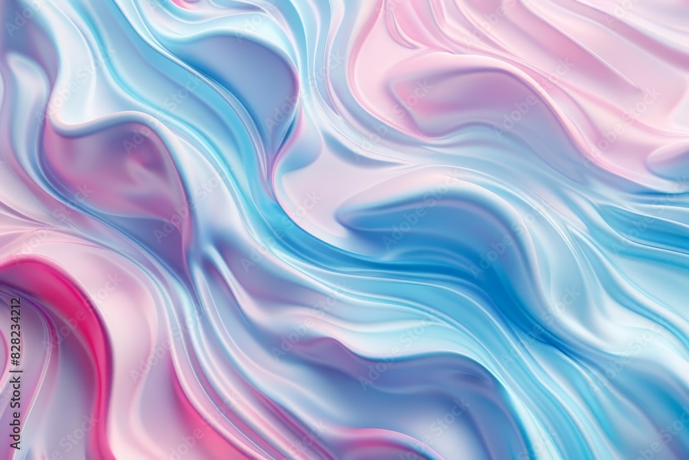 A blue and pink wave pattern A blue and pink wave pattern