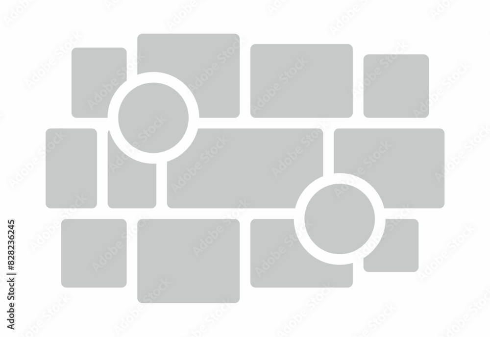 Pictures or photos frame collage. comics page grid layout abstract photo frames and digital photo wall template Pictures or photos frame collage. comics page grid layout abstract photo frames and digital photo wall template