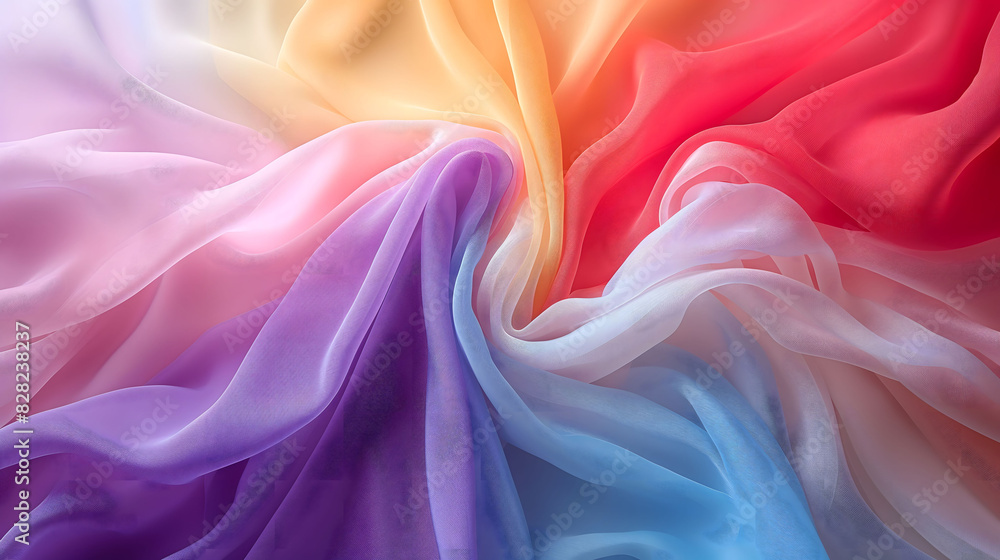 Rainbow fabric as a background
Rainbow fabric as a background
