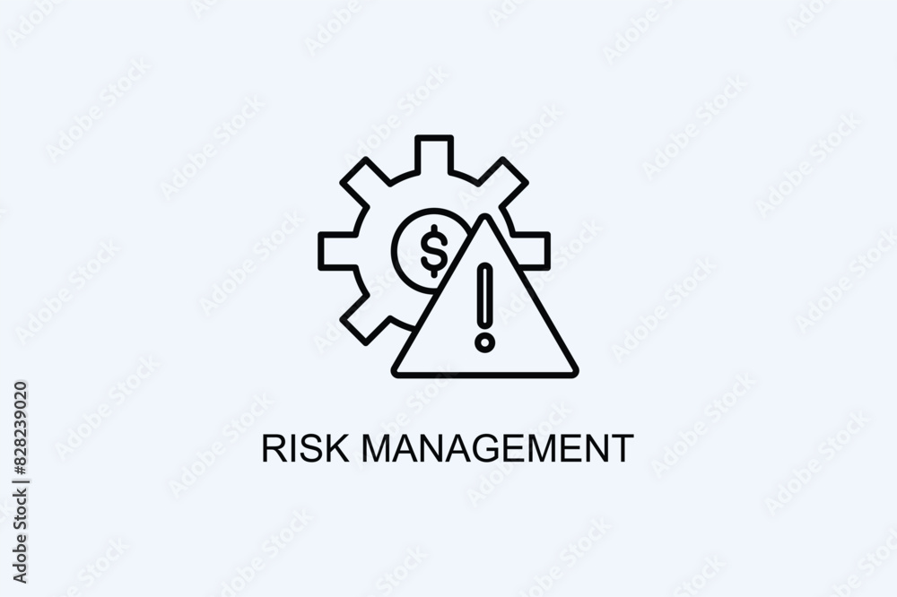 Risk Management Vector Icon Or Logo Illustration Risk Management Vector Icon Or Logo Illustration
