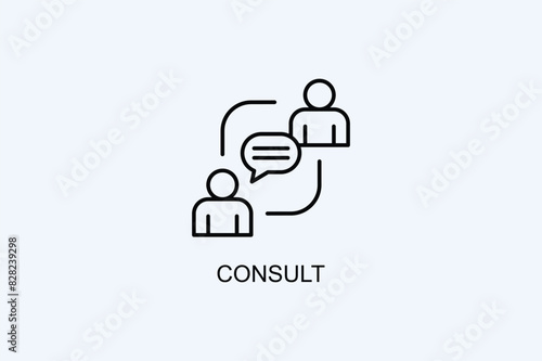 Consult Vector Icon Or Logo Illustration