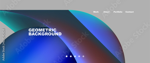 Colorful flowing shapes, wave lines with neon gradients. Vector Illustration For Wallpaper, Banner, Background, Card, Book Illustration, landing page