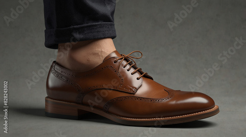 Derby shoes with new design  photo