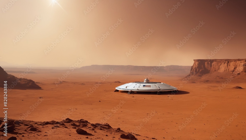a small space craft on mars a small space craft on mars