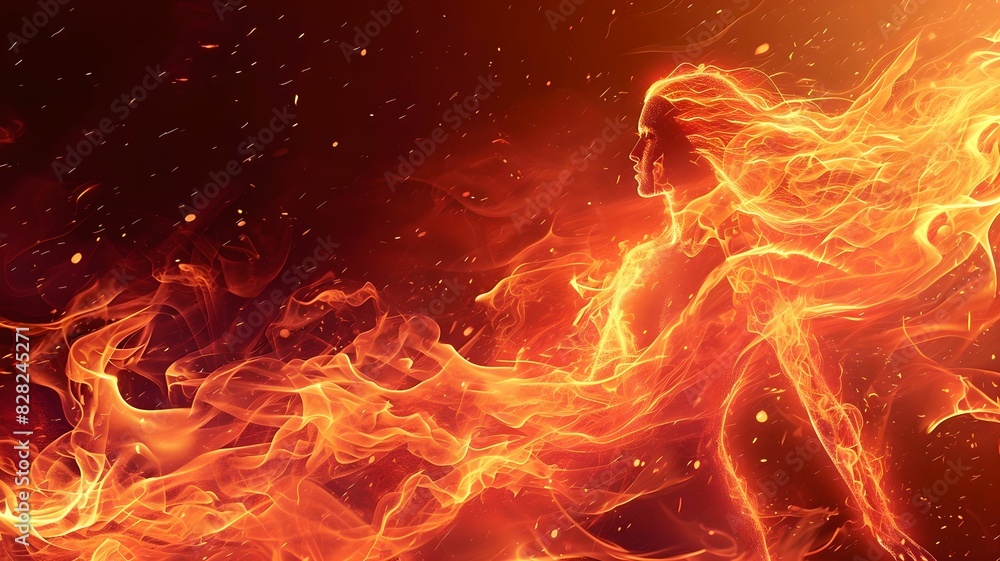 Celestial Being in Fire
Celestial Being in Fire