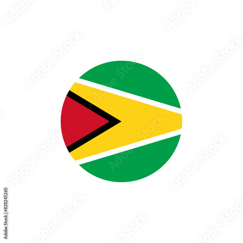 Free Download Round Guyana flag emblem design element - GFXLoad