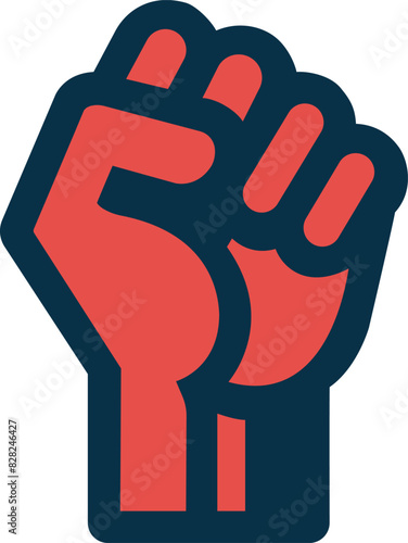 A hand symbol that protrays strength and equality photo