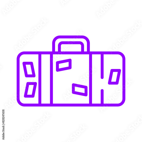 Free Download Travel Bag Linear Color - GFXLoad