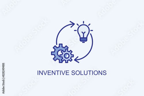 Inventive Solutions Vector Icon Or Logo Illustration