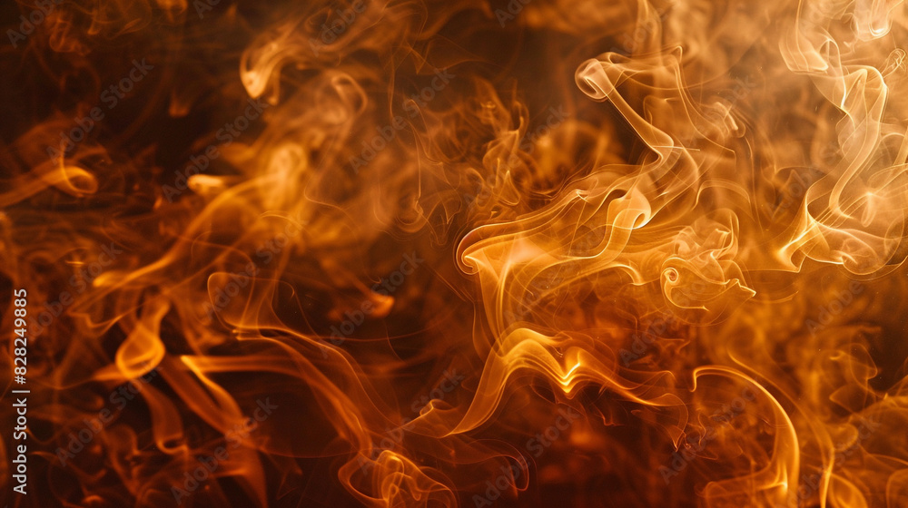 Fototapeta premium Rich, warm copper bronze smoke blends for a comforting, cozy environment.